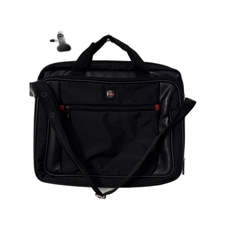 SwissGear Black Laptop Bag with Red Accents 16 x 14